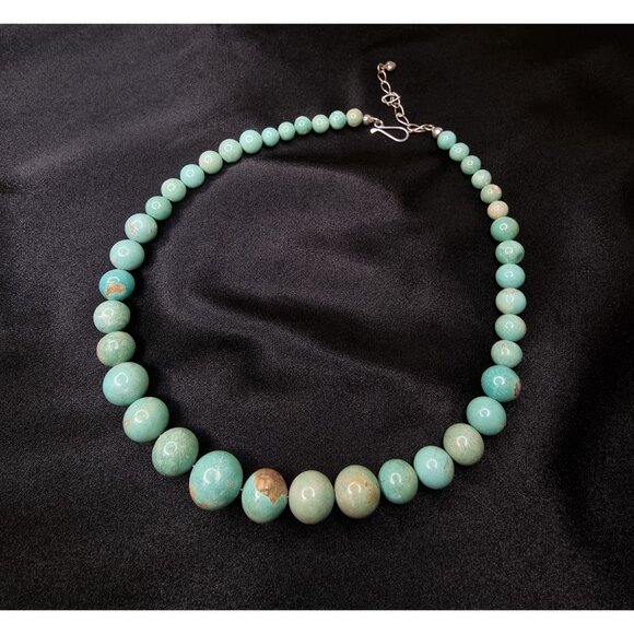 Jay King Jewelry - Jay King Sterling Silver 925 Turquoise Beaded Necklace With Adjustable Clasp